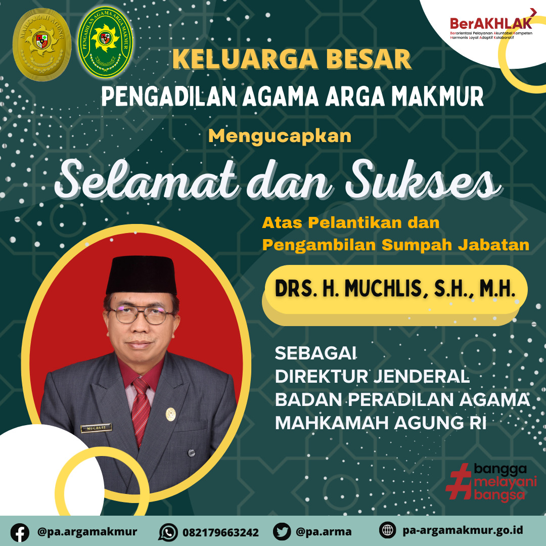 ucapan selamat dirjen