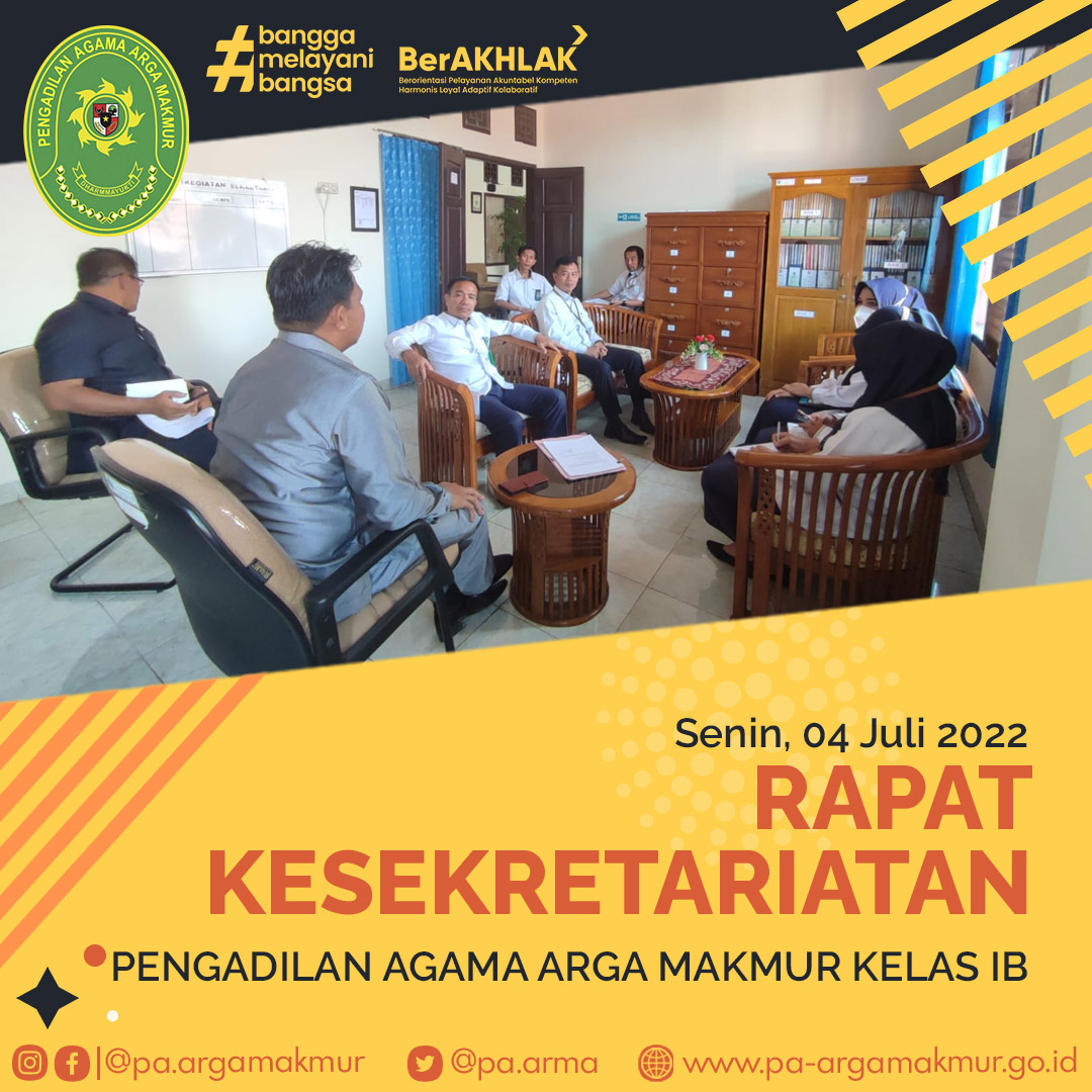 040722 Rapat Monev Kesekretariatan 2