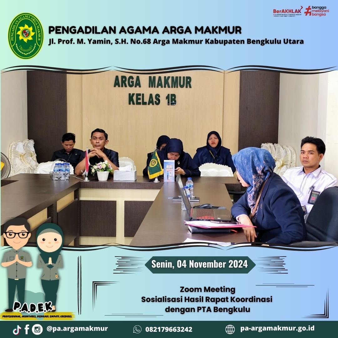 041124 Sosialisasi Hasil RAKOR oleh PTA BKL