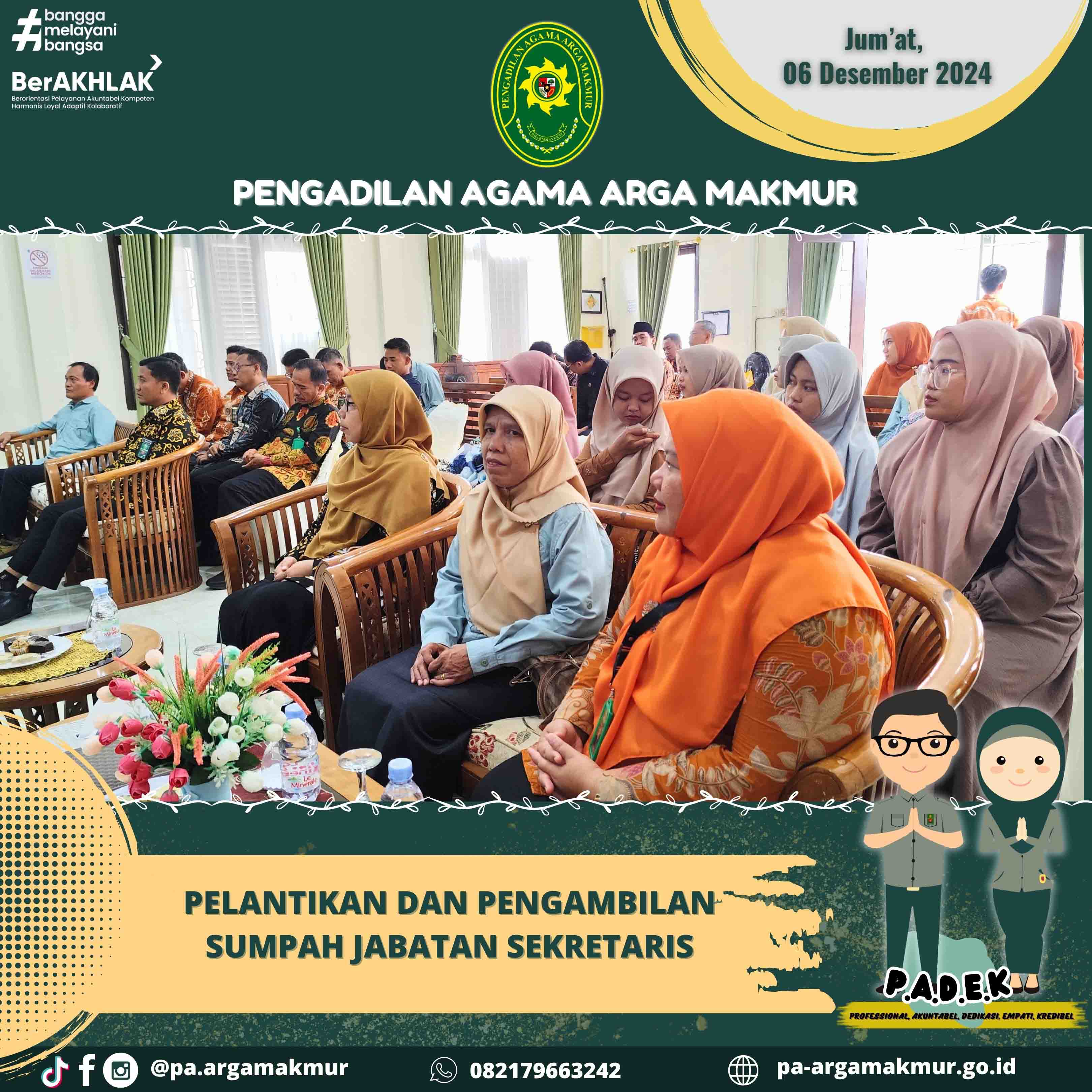 061224 Pelantikan dan Pengambilan sumpah Sekretaris 2