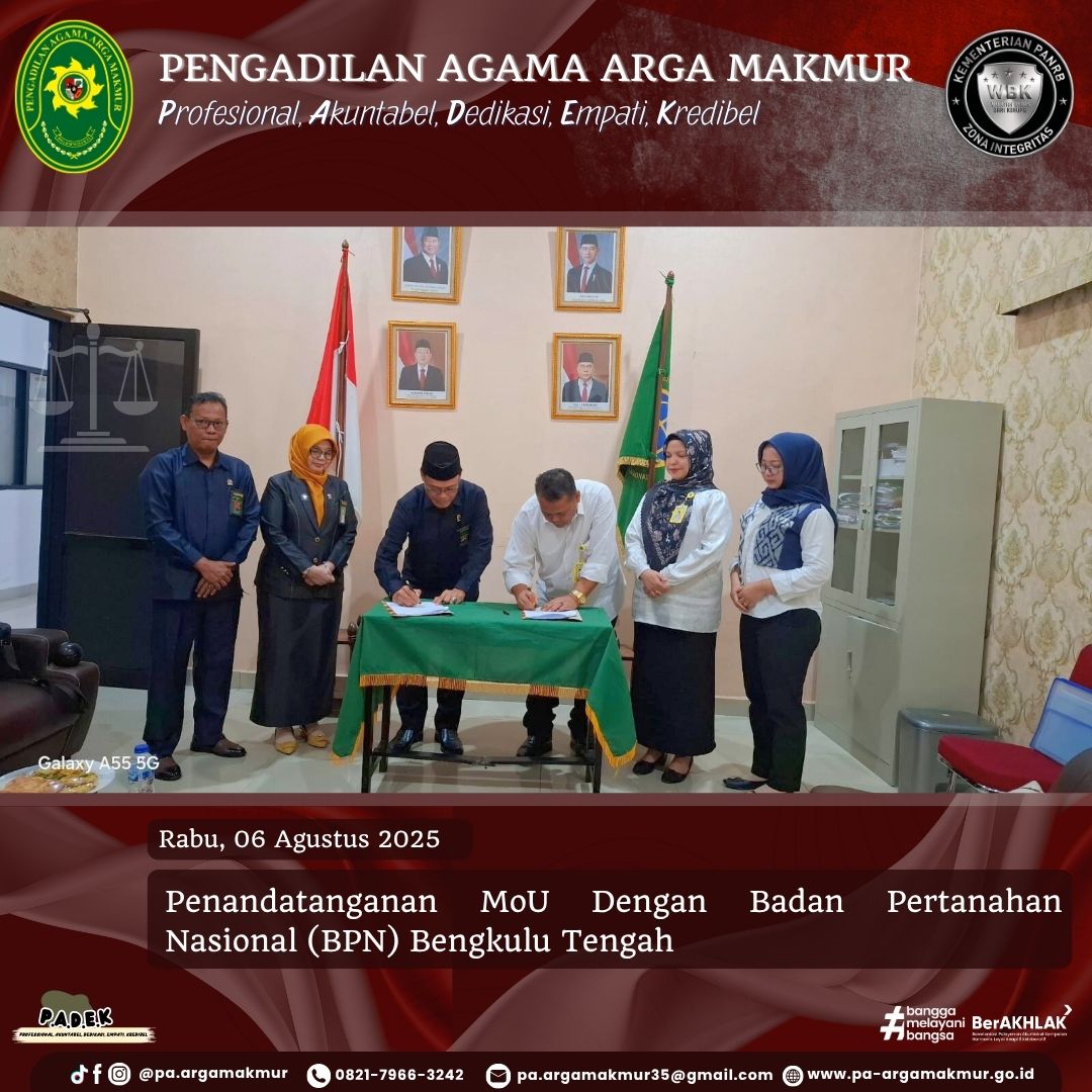 060725 MoU BPN Benteng 1