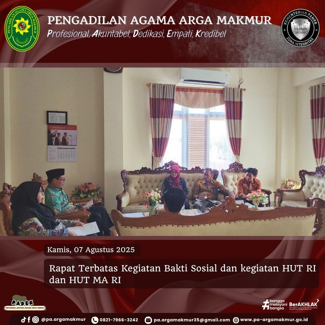 070725 Rapat terbatas HUT RI dan HUT MA 1