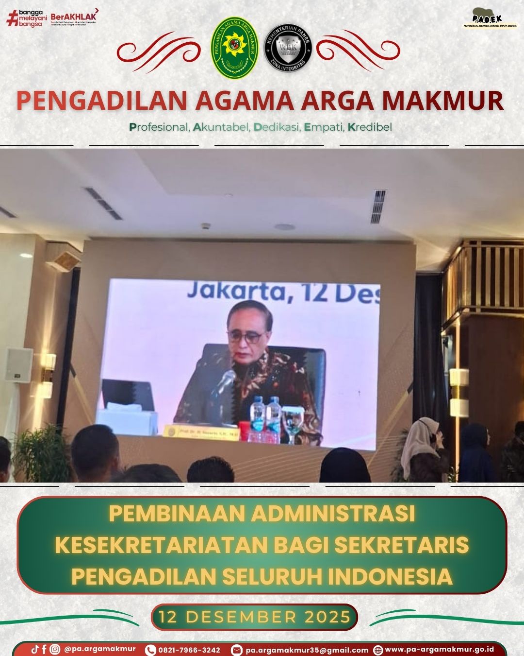 121225 Pembinaan Kesekretariatan oleh MA 2