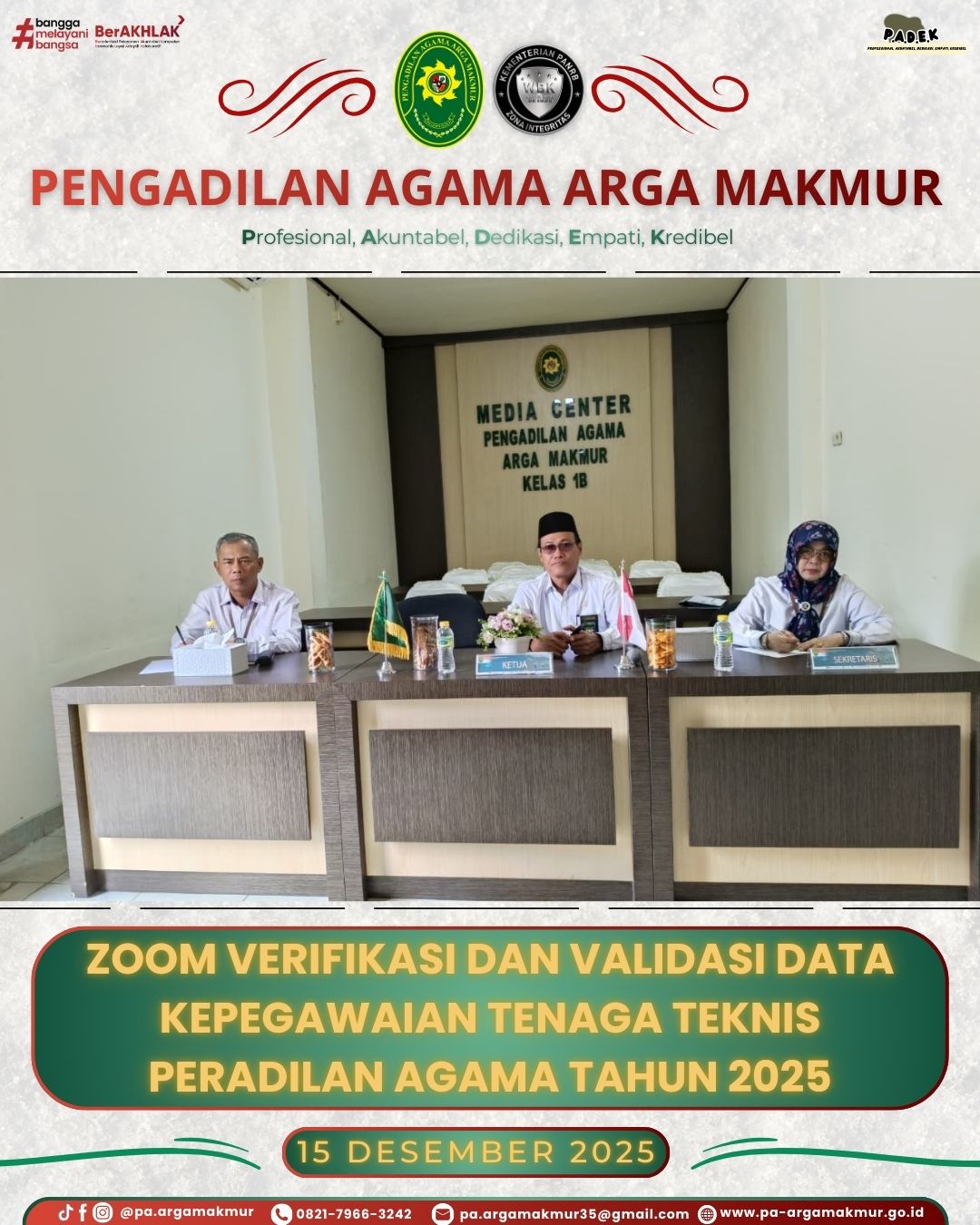 151225 Validasi Data Kep bagian Teknis 1