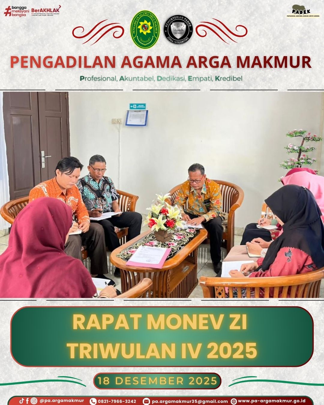 181225 Rapat Monev ZI TW IV 2