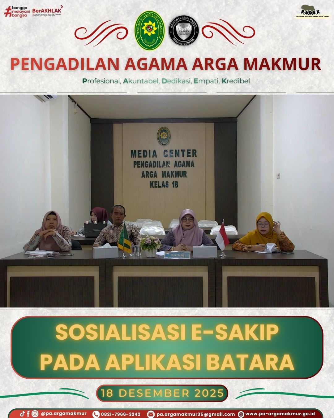 181225 Sosialisasi Esakip Batara MA 1