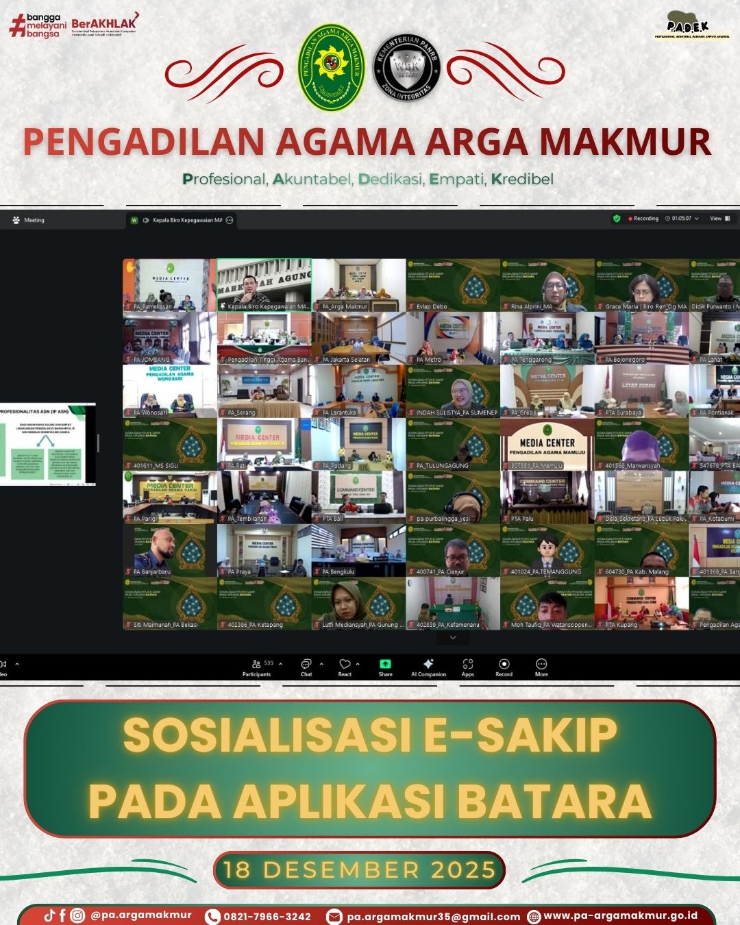 181225 Sosialisasi Esakip Batara MA 2