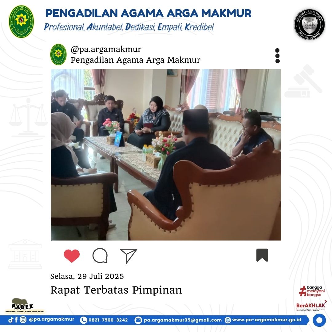 290725 Rapat terbatas pimpinan 1