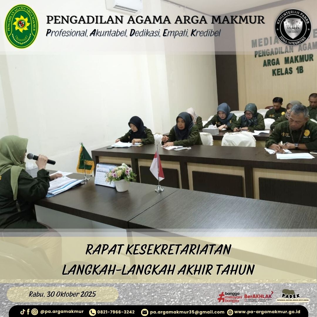 301025 Rapat Kesekretariatan Langkah Akhir Tahun 1
