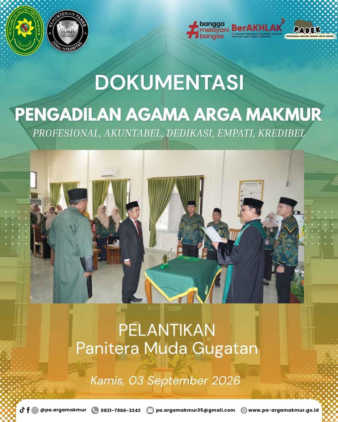 030926 Pelantikan Panmud Gugatan 2
