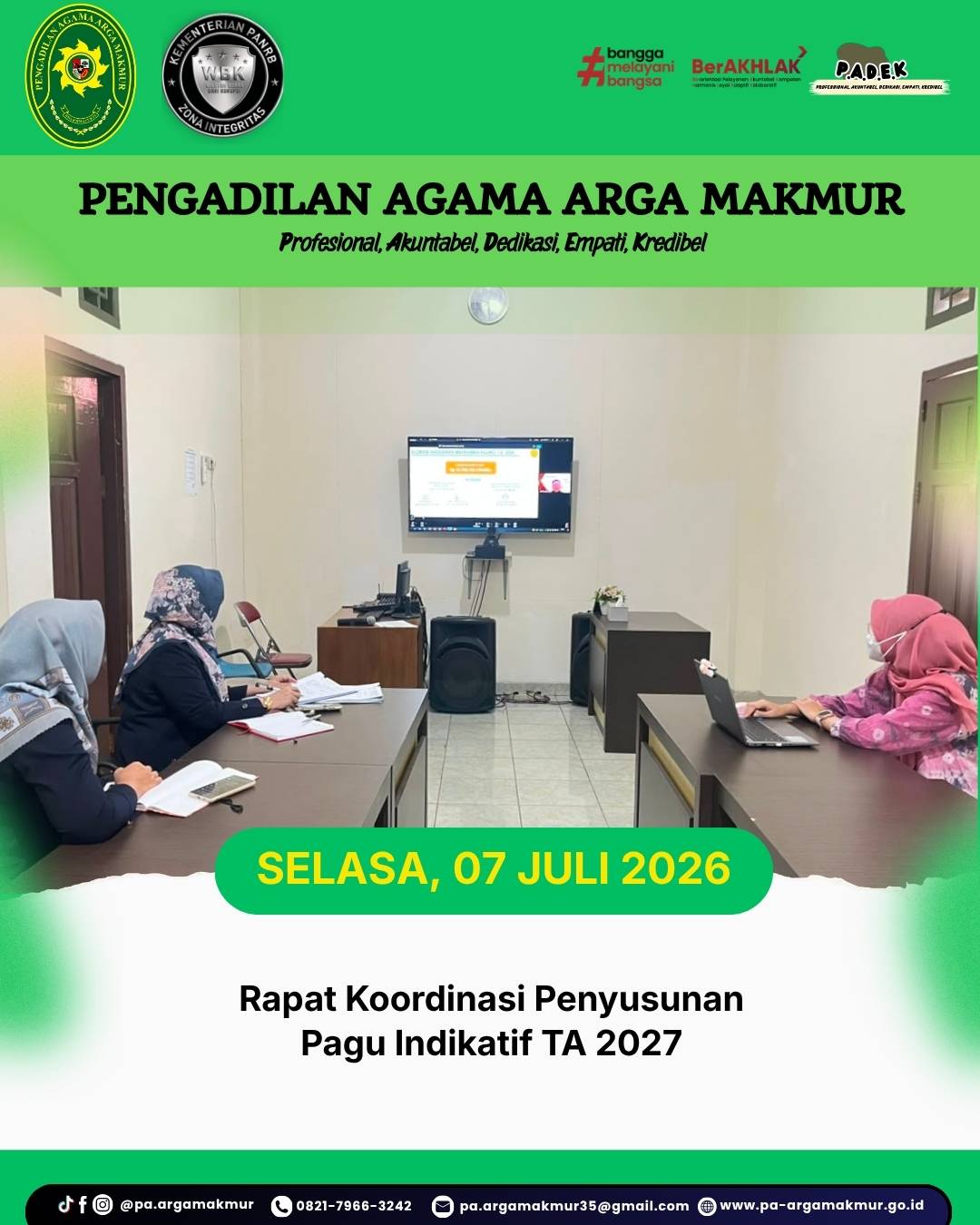 070726 Rapat Koordinasi Penyusunan Pagu Indikatif TA 2027 2