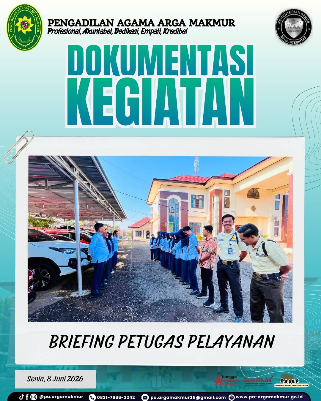 080626 Briefing Petugas Pelayanan 1