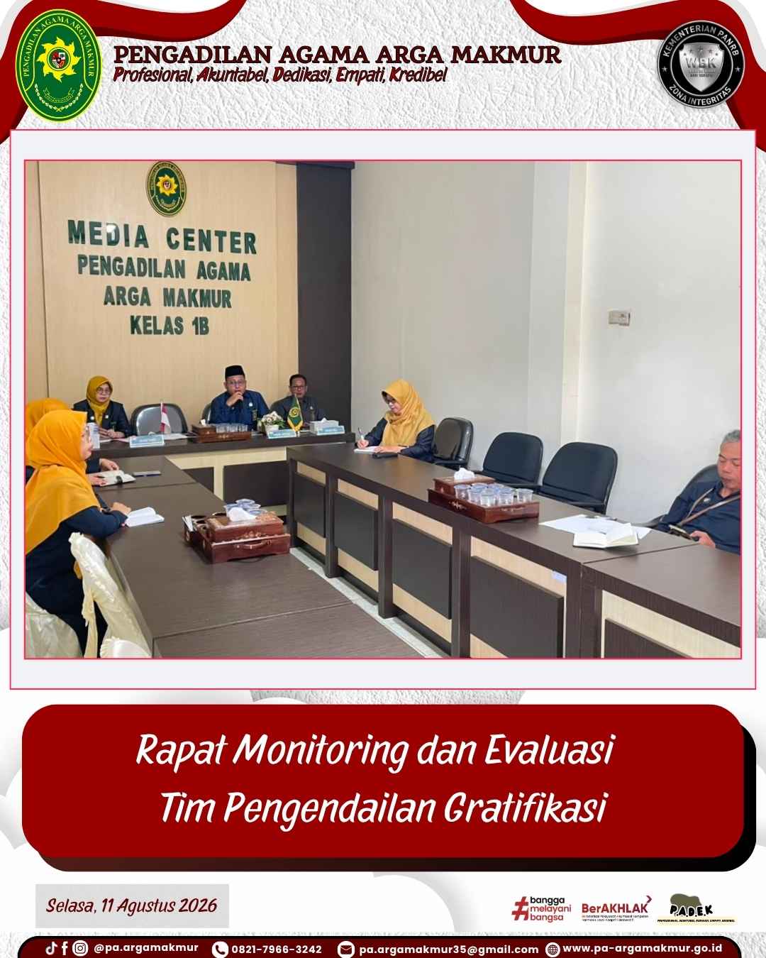 110826 Rapat Monev TIM Pengendalian Gratifikasi 2