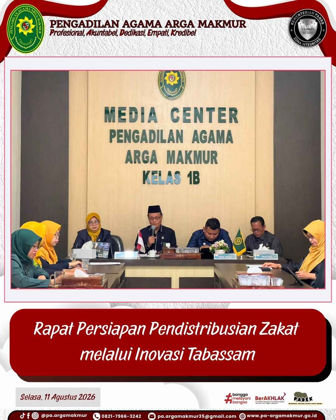 110826 Rapat Penyalurah Zakar melalui Tabassam 1