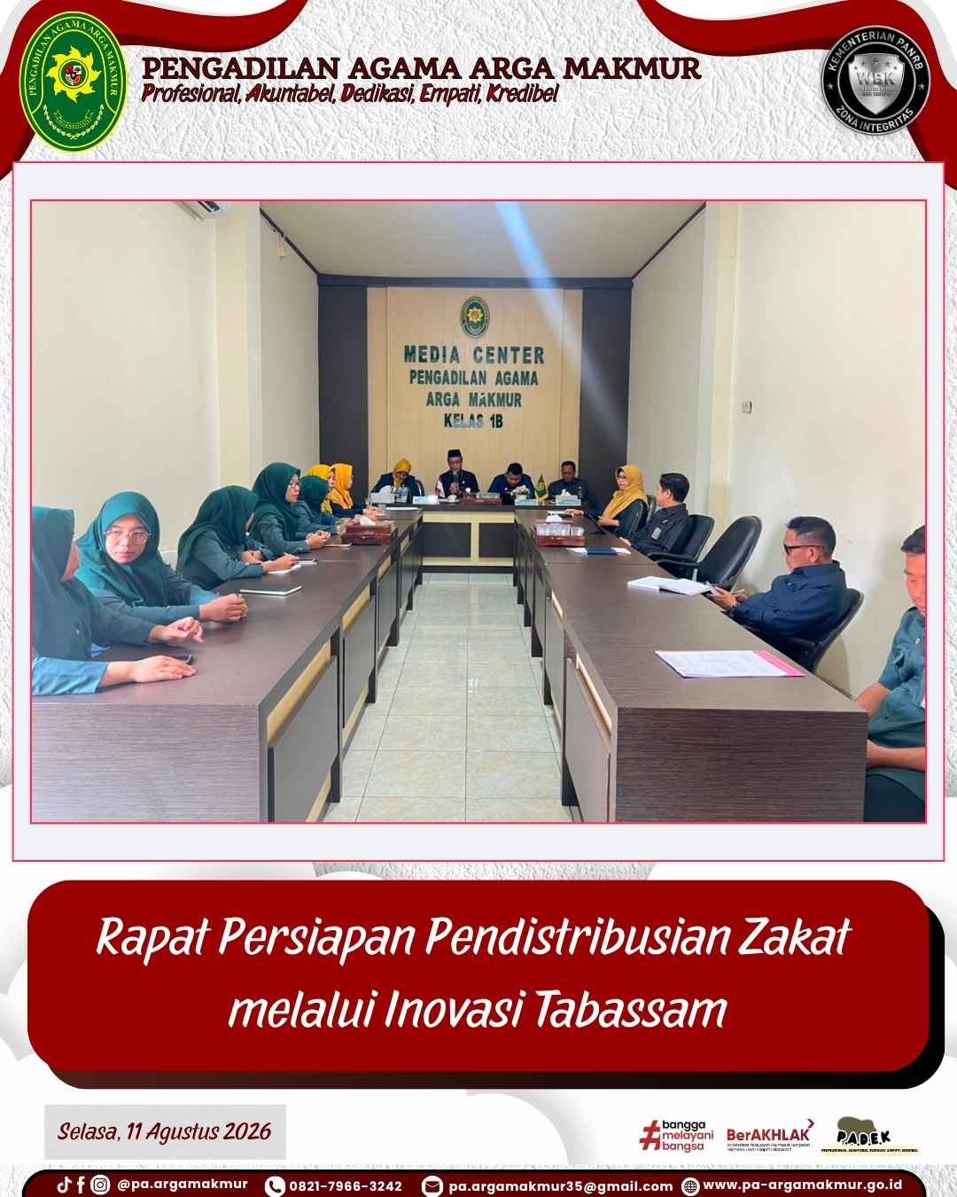 110826 Rapat Penyalurah Zakar melalui Tabassam 2