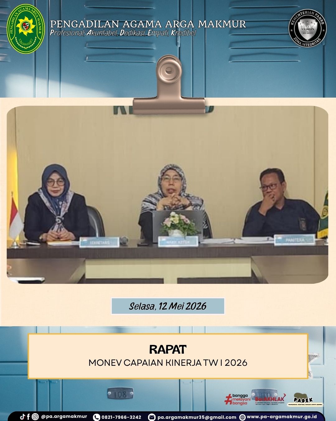 120526 Rapat Monev Capaian Kinerja TW 1 1