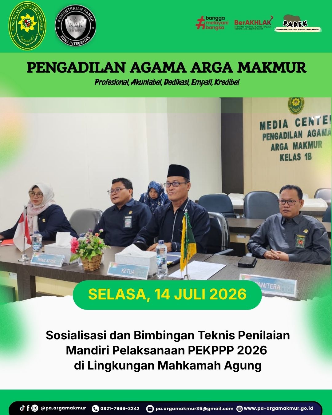 140726 Sosialisasi dan Bimtek PEKPPP dilingkungan MA 1