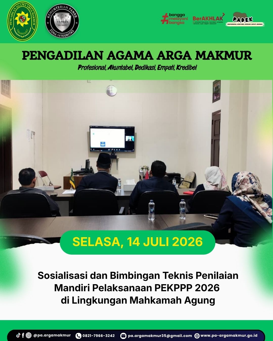 140726 Sosialisasi dan Bimtek PEKPPP dilingkungan MA 2