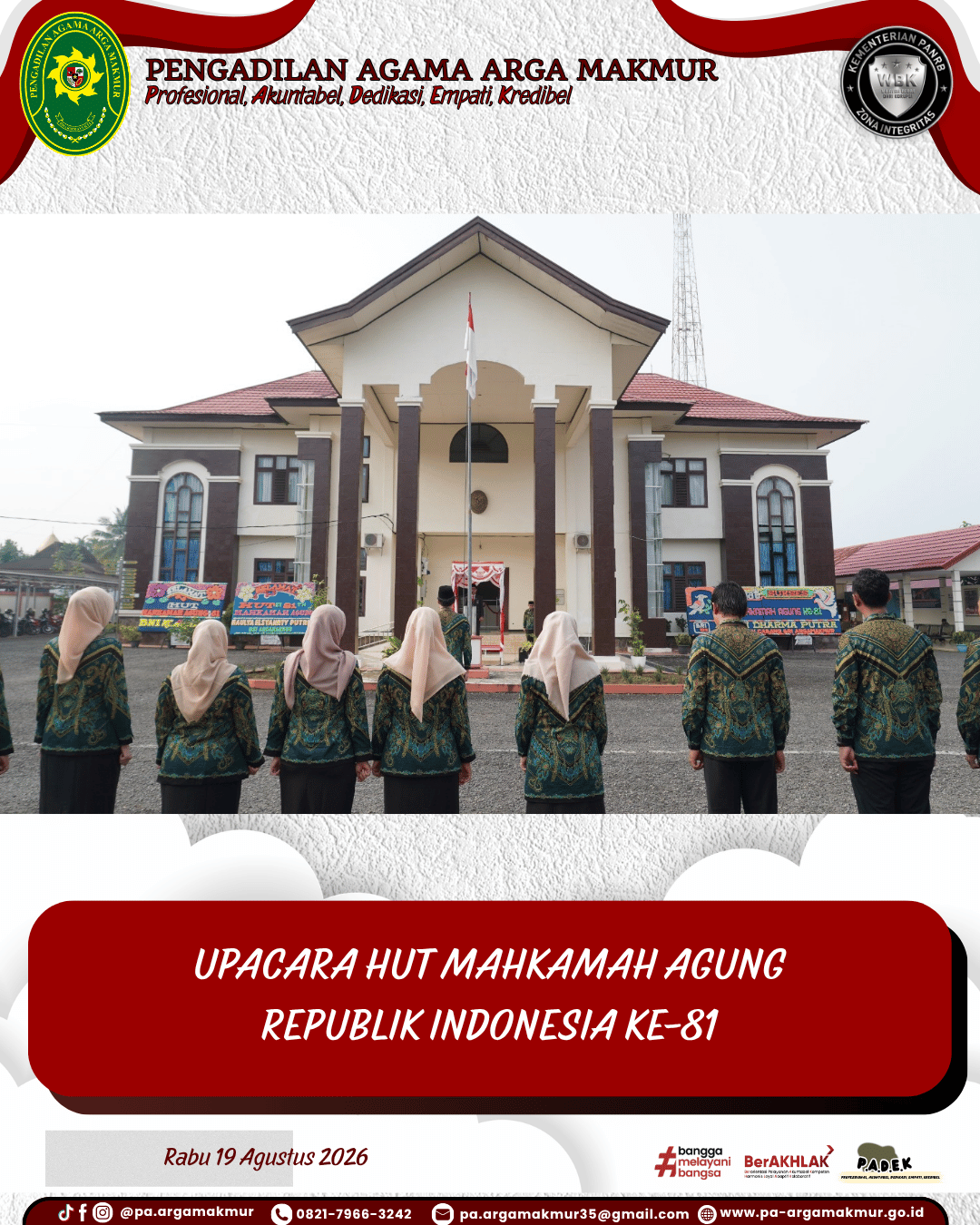 190826 Upacara HUT MARI 2