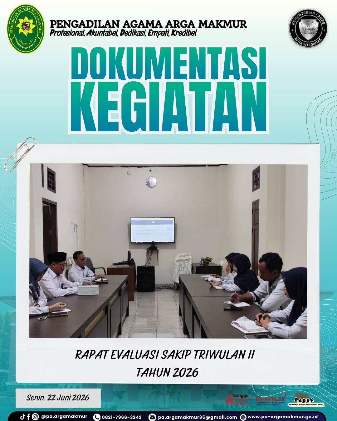 220626 Rapat Evaluasi SAKIP TW II 2