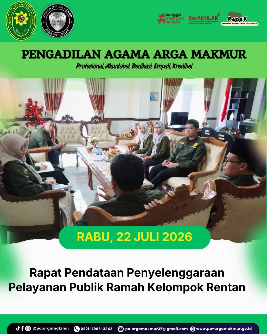 220726 Rapat Pendataan Penyelenggaraan Pelayanan Publik Ramah Kelompok Rentan 1