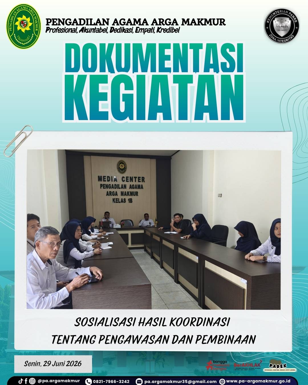 290626 Sosialisasi Koordinasi Hasil Pembinaan 1