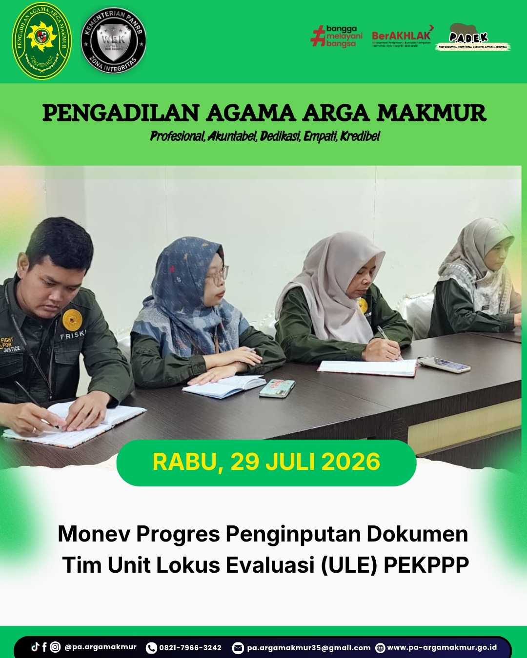 290726 Monev Progress Penginputan dokumen ULE PEKPPP 2